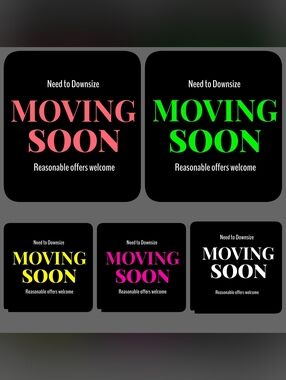 Moving Soon! Make An Offer
